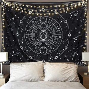 Tarot Card Tapestry Aesthetic Vintage Astrology Tapestry Wall Hanging Home Decor